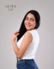 Basic Top Double Layer Sleeveless - WHITE