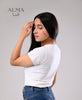 Basic Top Double Layer Short Sleeve - WHITE