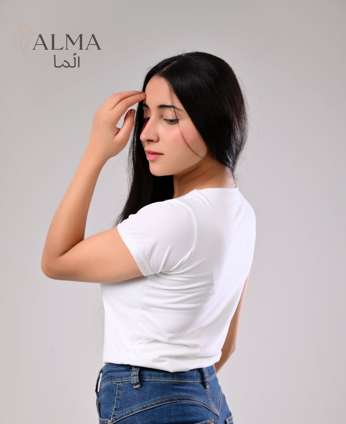 Basic Top Double Layer Short Sleeve - WHITE