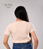 Basic Top Double Layer Short Sleeve - BEIGE