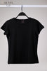 Basic Top Double Layer Short Sleeve - BLACK